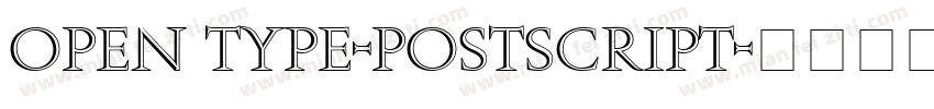open type-postscript字体转换